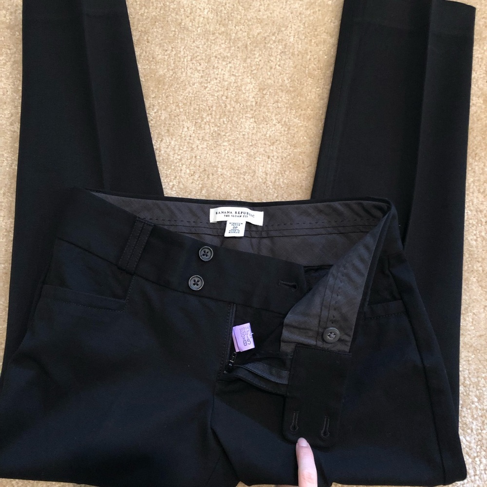 Banana Republic Sloan Fit stretch crop size 0P